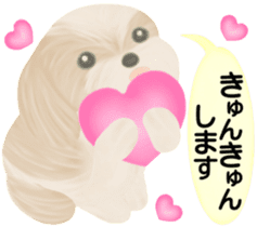 Shih Tzu. Honorific & polite language. sticker #6148844