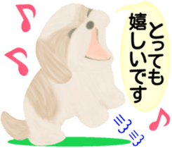Shih Tzu. Honorific & polite language. sticker #6148846