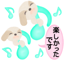 Shih Tzu. Honorific & polite language. sticker #6148847