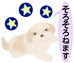 Shih Tzu. Honorific & polite language. sticker #6148855