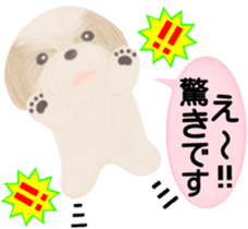 Shih Tzu. Honorific & polite language. sticker #6148863