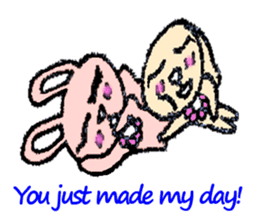 alot thank you in cute animal in English sticker #6149239