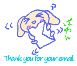 alot thank you in cute animal in English sticker #6149253