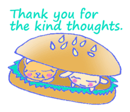 alot thank you in cute animal in English sticker #6149257