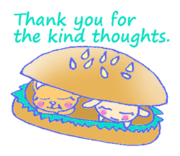 alot thank you in cute animal in English sticker #6149257