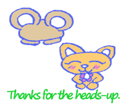 alot thank you in cute animal in English sticker #6149259