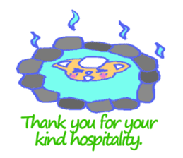 alot thank you in cute animal in English sticker #6149264