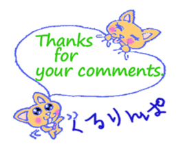 alot thank you in cute animal in English sticker #6149267
