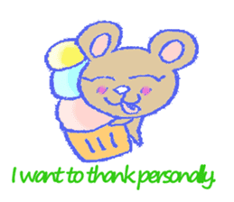 alot thank you in cute animal in English sticker #6149269