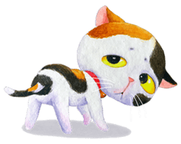 Tamsy, the calico cat sticker #6149859