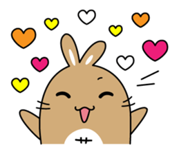 Bunny Paradise "Peanut & Sesame"(living) sticker #6149925