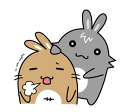 Bunny Paradise "Peanut & Sesame"(living) sticker #6149948