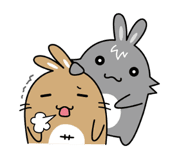 Bunny Paradise "Peanut & Sesame"(living) sticker #6149948