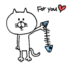 Funny cat. sticker #6150042