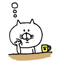 Funny cat. sticker #6150050