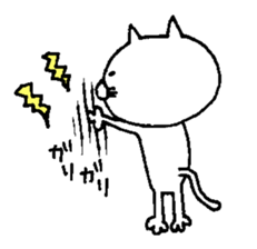 Funny cat. sticker #6150061