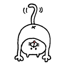 Funny cat. sticker #6150063