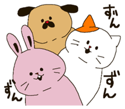 The round and cute animals. sticker #6150658