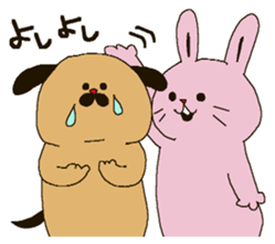 The round and cute animals. sticker #6150673