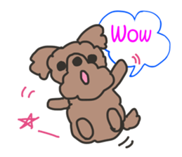 Toy poodle in Taiwanese sticker #6150819