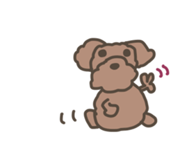 Toy poodle in Taiwanese sticker #6150842