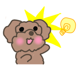 Toy poodle in Taiwanese sticker #6150849