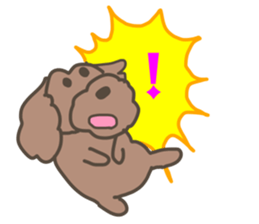 Toy poodle in Taiwanese sticker #6150852