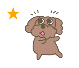Toy poodle in Taiwanese sticker #6150853
