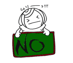 Writing brush girl  vol.2 sticker #6151137