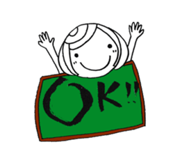 Writing brush girl  vol.2 sticker #6151138