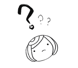 Writing brush girl  vol.2 sticker #6151144