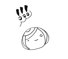 Writing brush girl  vol.2 sticker #6151145