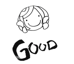 Writing brush girl  vol.2 sticker #6151146