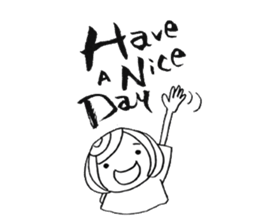 Writing brush girl  vol.2 sticker #6151155