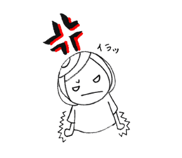 Writing brush girl  vol.2 sticker #6151156