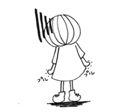 Writing brush girl  vol.2 sticker #6151159