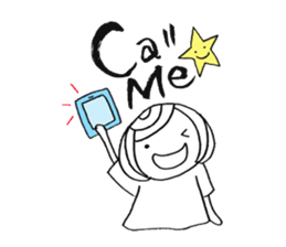 Writing brush girl  vol.2 sticker #6151161