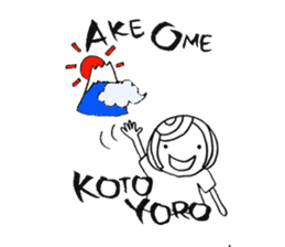 Writing brush girl  vol.2 sticker #6151173