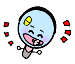 Magnifying glass 5 item family edition sticker #6151502