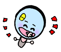 Magnifying glass 5 item family edition sticker #6151502