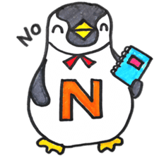 Penguin Alphabet&numbers sticker #6151589