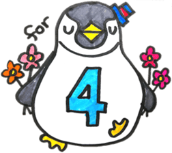 Penguin Alphabet&numbers sticker #6151608