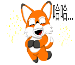 Redfox and Pinkrabbit sticker #6152297