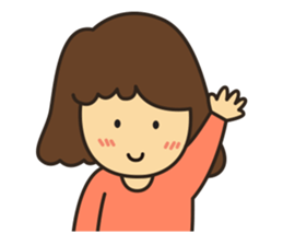 Noo Miki cute girl sticker #6153296