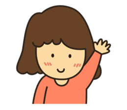 Noo Miki cute girl sticker #6153296