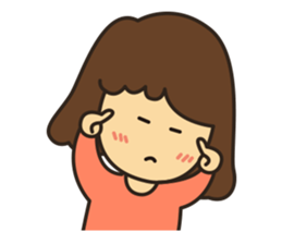 Noo Miki cute girl sticker #6153297