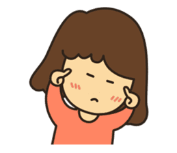 Noo Miki cute girl sticker #6153297