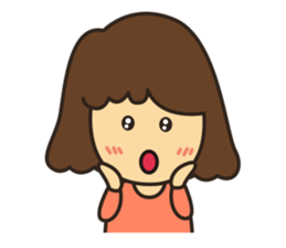 Noo Miki cute girl sticker #6153299