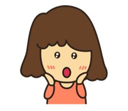 Noo Miki cute girl sticker #6153299