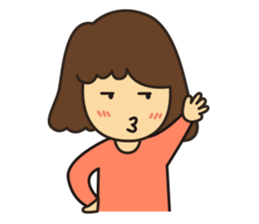 Noo Miki cute girl sticker #6153307